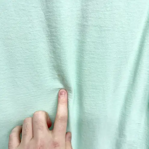 Vintage Blouse Women Chest 39" Medium Graphic Crewneck Short Sleeve Tee Shirt Green