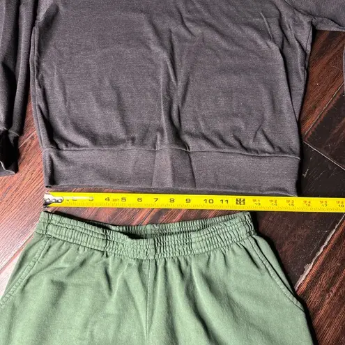 Los Angeles Apparel Terry cotton drawstring sweatpants & long sleeve sweatshirt