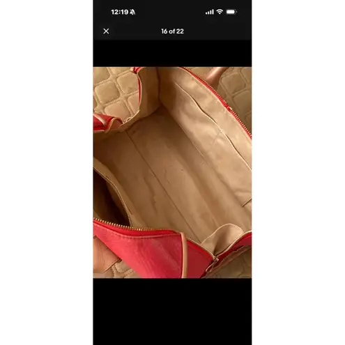 See By Chloe Women's See by Chloé pink & Tan Leather Satchel Boston Bag