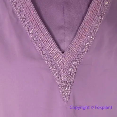 Marciano New! by Guess Soft Lavender Split Sleeve Chiffon mini Dress/ top, S