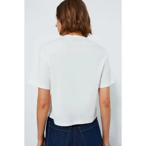 Ulla Johnson Aris Ruffle Cotton Top in Pristine Size Petite