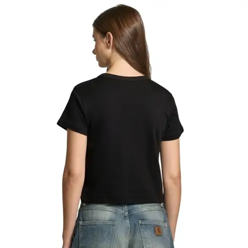 G-Star Women's G-Script Baby Brother Stitch Top T-Shirt Black Size Medium NWT