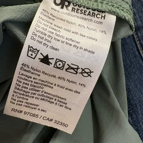 Outdoor Research Green Hiking Shorts 6 Women’s Trail Quick Dry Stretch Gorpcore