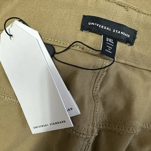 Universal Standard Tan Straight Leg Ponte Pants Size 3XL / 34-36 NWT