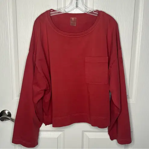 Calia by Carry Underwood Rust Sweatshirt Sz XL Oversized