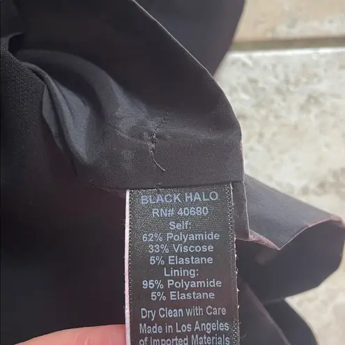 Black Halo Pravella Ruffled One-Shoulder Sheath Dress