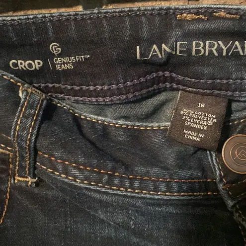 Lane Bryant  crop dark washed jeans size 18