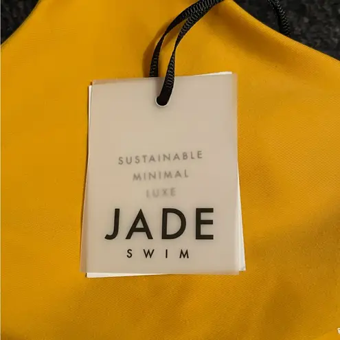 Jade swim Bond Bikini Top in Golden yellow