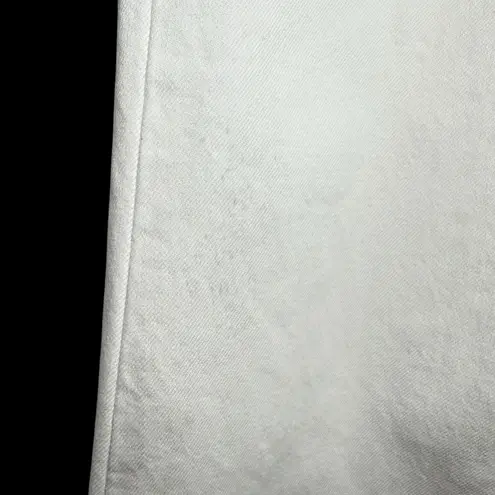 Simon Miller Lamere White Crop Jeans 27‎ USA Raw Hem Straight Wide Leg Denim