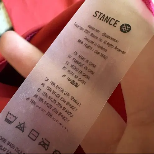 STANCE Happening Leggings In Red Size Extra Small NWT