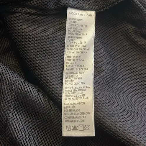 Good American Size 5 2XL Black Nylon Pants