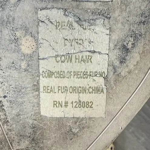 Dolce Vita Cow Fur Leopard Print Slip