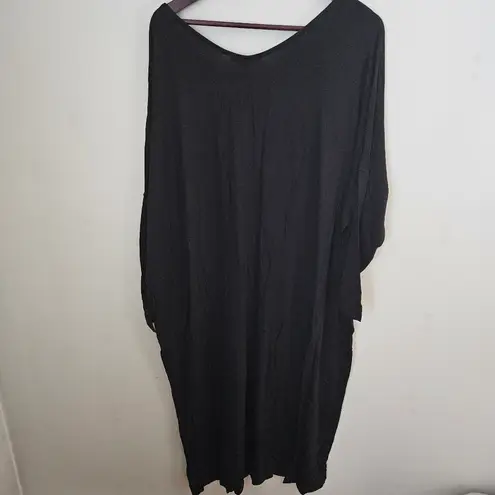 Yana K Dress 3/4 Lisa Long Sleeve Black Neutral Casual Oversized Loose Fit Size undefined