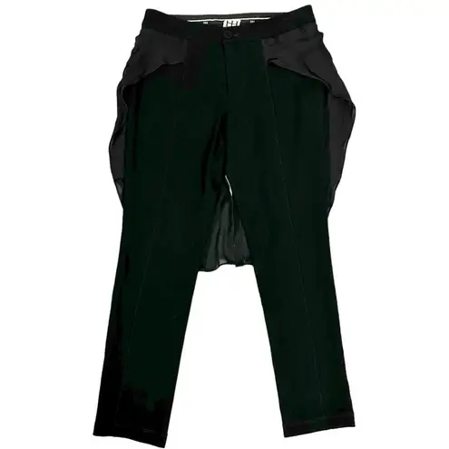 Haute Hippie Fairy Georgette Shirttail Black Pants Size 2 Silk WhimsyGoth