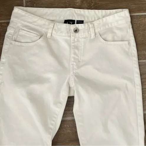 Armani Exchange  A/X White Skinny Jeans Size 6