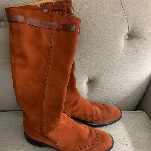 Tod's Tod’s Suede Burnt Orange Boots