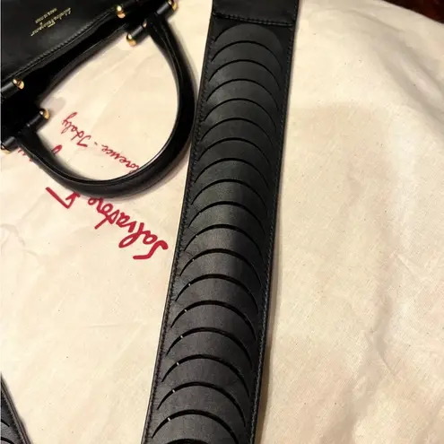 Salvatore Ferragamo Paola Leather Shoulder Bag Leather Top Handles w/ Dust-bag