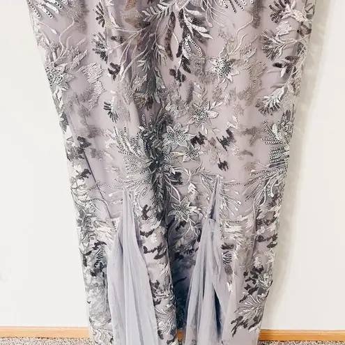 Alex Evenings Sequin Embroidered Trumpet Gown - Size 12