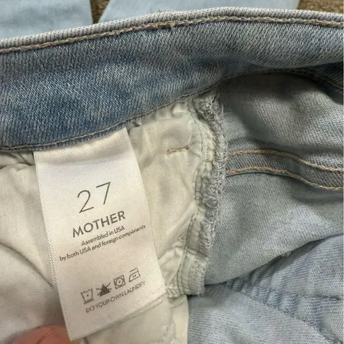 Viral MOTHER The Hustler Ankle Fray Women Jeans in Not So Chill Pill size 27 Blue