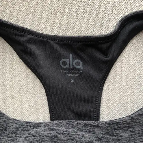 Alo Yoga Alosoft Serenity Bra Dark Heather Grey S