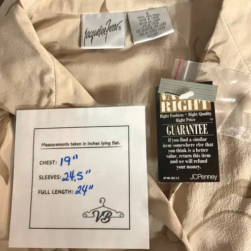 Jacqueline Ferrar Floral Collared Long Sleeve Silk Button Up Blouse Size 6 NWT