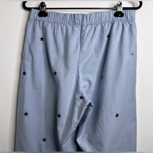 Aerie  Star Print Drawstring Button Cotton Pajama Pants