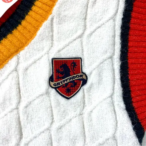 NWT Harry Potter Warner Bros. Hogwarts Womens Sweater Vest Cream