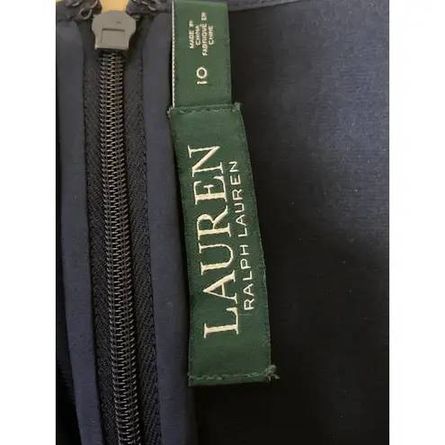 LAUREN Ralph Lauren Blue Lace Floral Sleeveless Cami Camisole Mini Dress Size 10