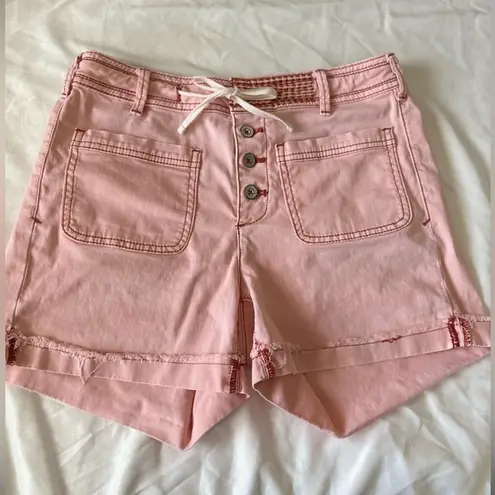 Anthropologie Chino by Anthropology Button Fly High Rise Shorts - Image 1