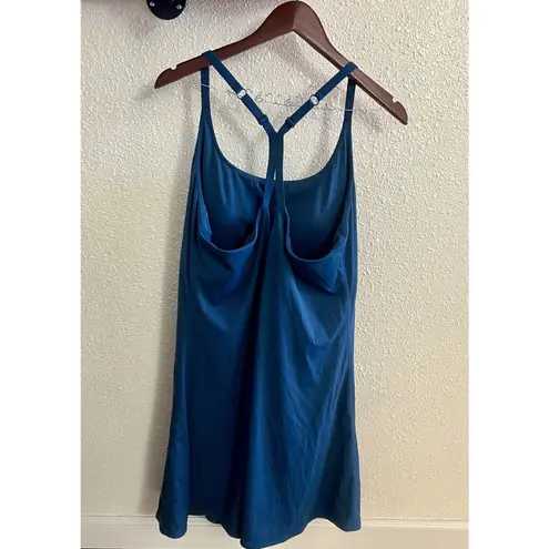 Women’s Size 2X Athletic Outdoor Gorpcore Dress W/Shorts Liner, Dark Teal EUC Blue