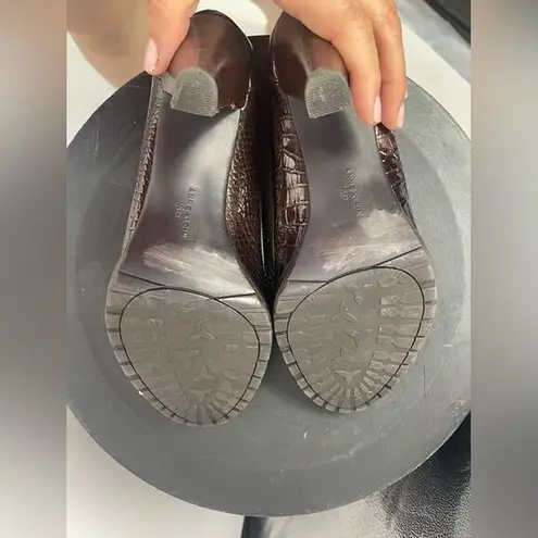 Anne Klein  I flex brown pumps with tassels‎ size 8