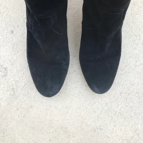Valentino Garavani Valentino women’s black suede knee high block heel boots size IT 37 US 7