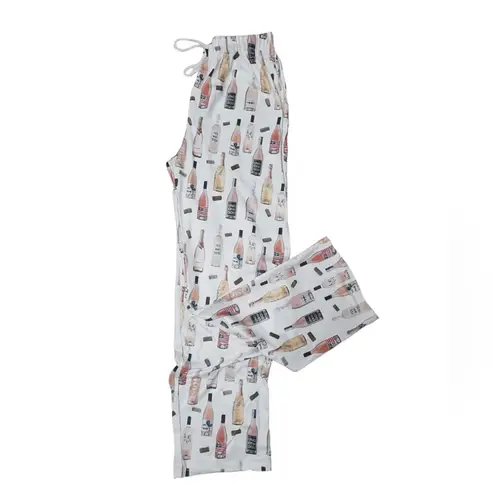 The Paisley Box Wine/Champagne Pajama Pants, Size Medium, NWT White