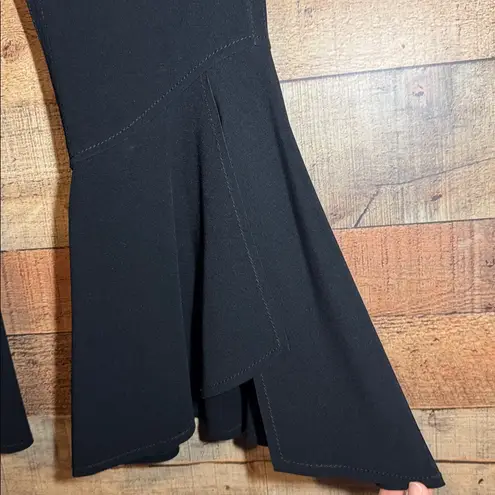 Cinq a Sept Black Benton Cropped Ruffle Kick