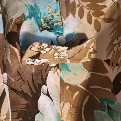 Casual floral long sleeve blazer top size 10