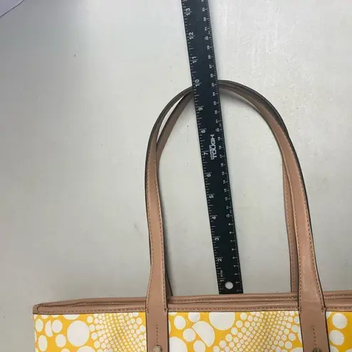 Kate Landry KATE LANDRY Women’s Tote Bag 12X6X13.5 Yellow & White