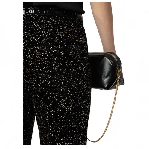 Zadig & Voltaire Prevy Glitter Dot Flare Pants NWT $548 Pockets Fully Lined - Image 3