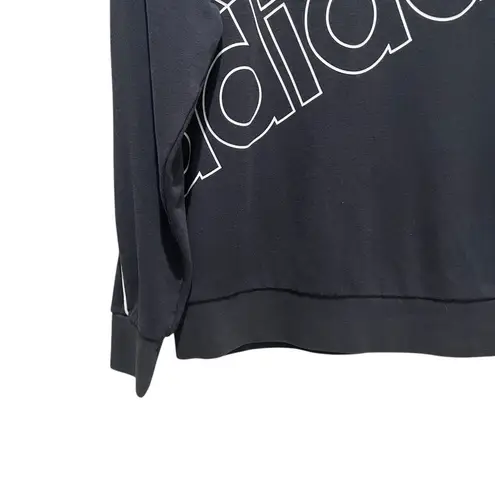 Adidas  Originals Crewneck Sweatshirt Black White Logo Women’s Size Small