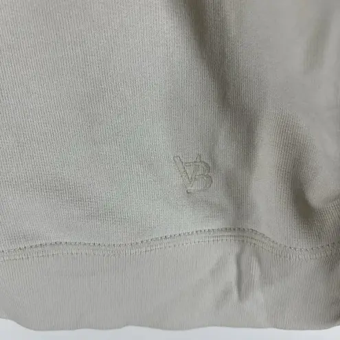 Veronica Beard Sweatshirt Womens Small Cream Ivory Natti Crop French Terry Pima