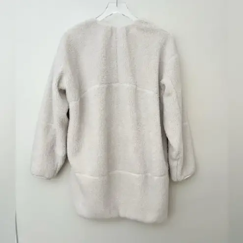Lululemon  Collarless Textured‎ Full Zip Jacket in White Opal size 8 thumbnail 5