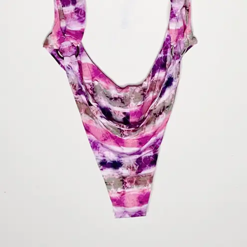 Chloe Rose Sun Chaser tie dye one piece swimsuit size M