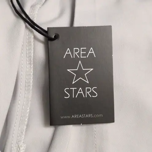 NWT AREA STARS Grey Liz Pant Dress Pants Belt Loops Polyester Large Gray