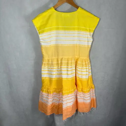 Lemlem Stripe V Neck Sleeveless Mini Dress Coverup Size XS