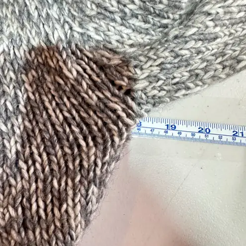 Elsamanda Women's Knit Cardigan Shawl Alpaca Wool Sweater Made in Italy Size S Gray