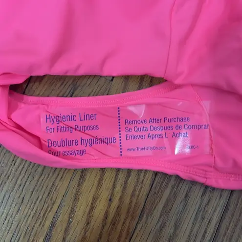 ANDIE Bikini Set Valencia Top 90s High Waisted Bottom Neon Pink size small NWOT