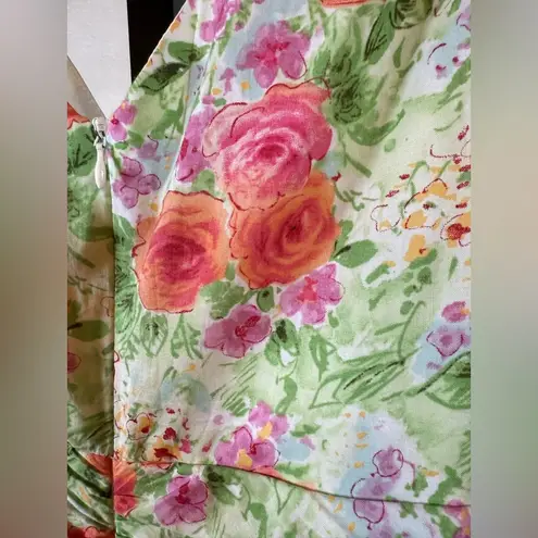 K Studio Floral Dress Fit & Flare Sundress Knee Length Feminine Romantic Dainty Pink Size 12