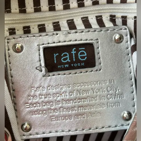 Rafe Raffia/Burlap Cloth Handbag w/Crystal and Stud Embellishment, Leather Trim