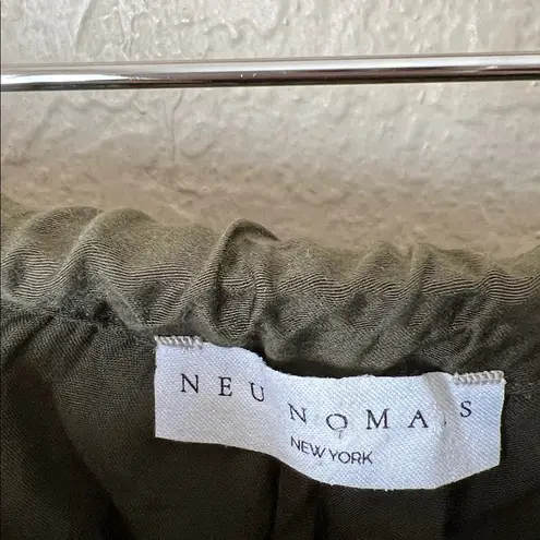 Neu nomads olive green wide leg crop flowy pants Size M