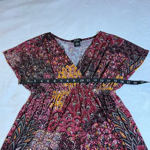5th & Love V-Neck Paisley Floral Paisley Baby Doll Dress Size Medium Knee Length