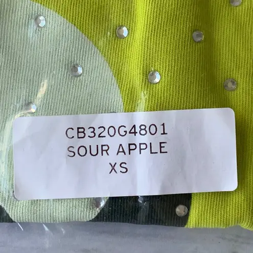 Daydreamer NWT The Cut Rhinestones Reverse GF Tee in Sour Apple Green